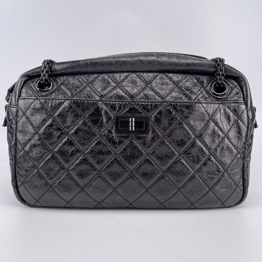 Chanel 2.55 Vintage Metallic Aged calfskin Reissue quilted Chain Shoulder Bag [Used]