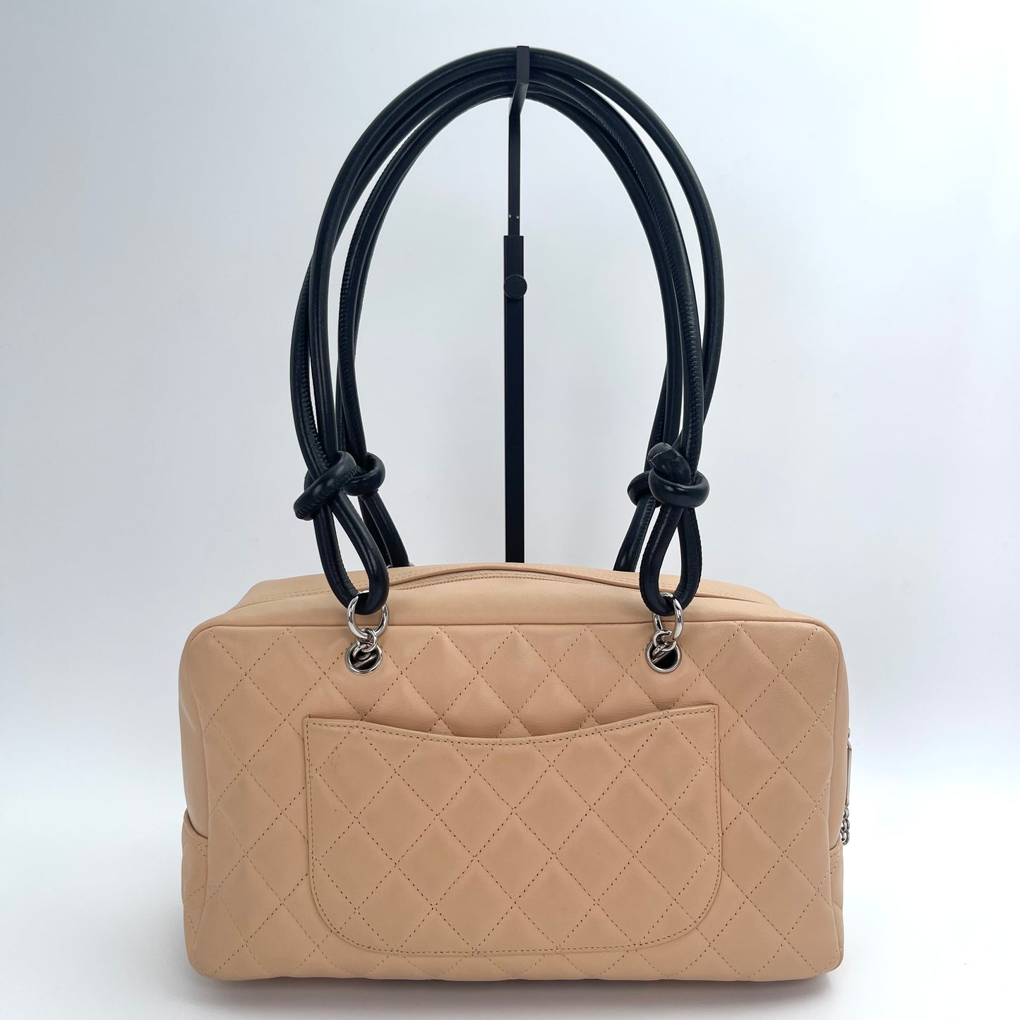 Chanel Milk Tea and Black Cambon Pillow Bag – Milk Tea/Black [Used]