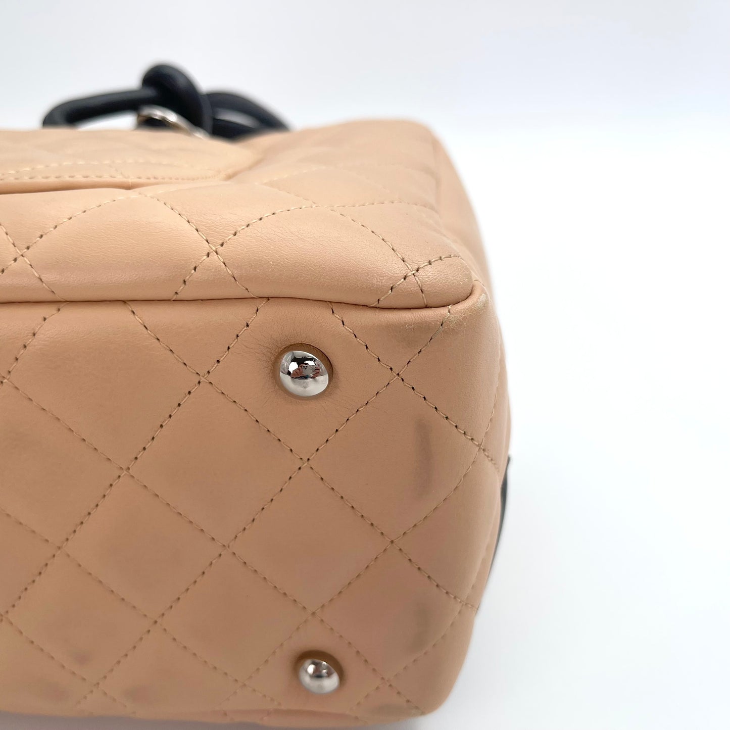 Chanel Milk Tea and Black Cambon Pillow Bag – Milk Tea/Black [Used]