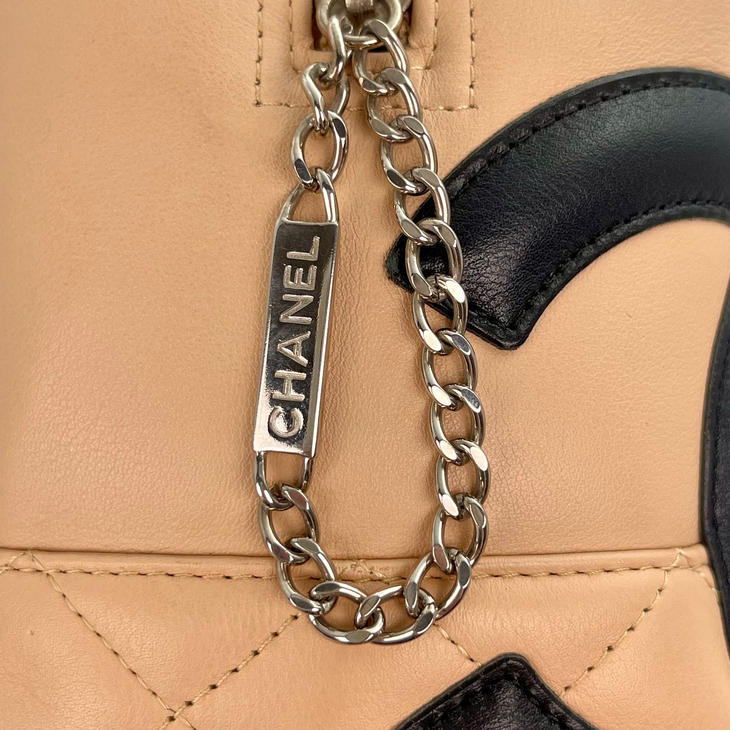Chanel Milk Tea and Black Cambon Pillow Bag – Milk Tea/Black [Used]