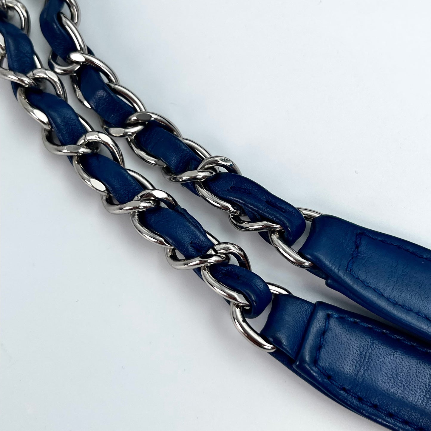 Chanel Dark Blue Lambskin Out-Seam Grand Shopping Tote – Dark Blue [Used]