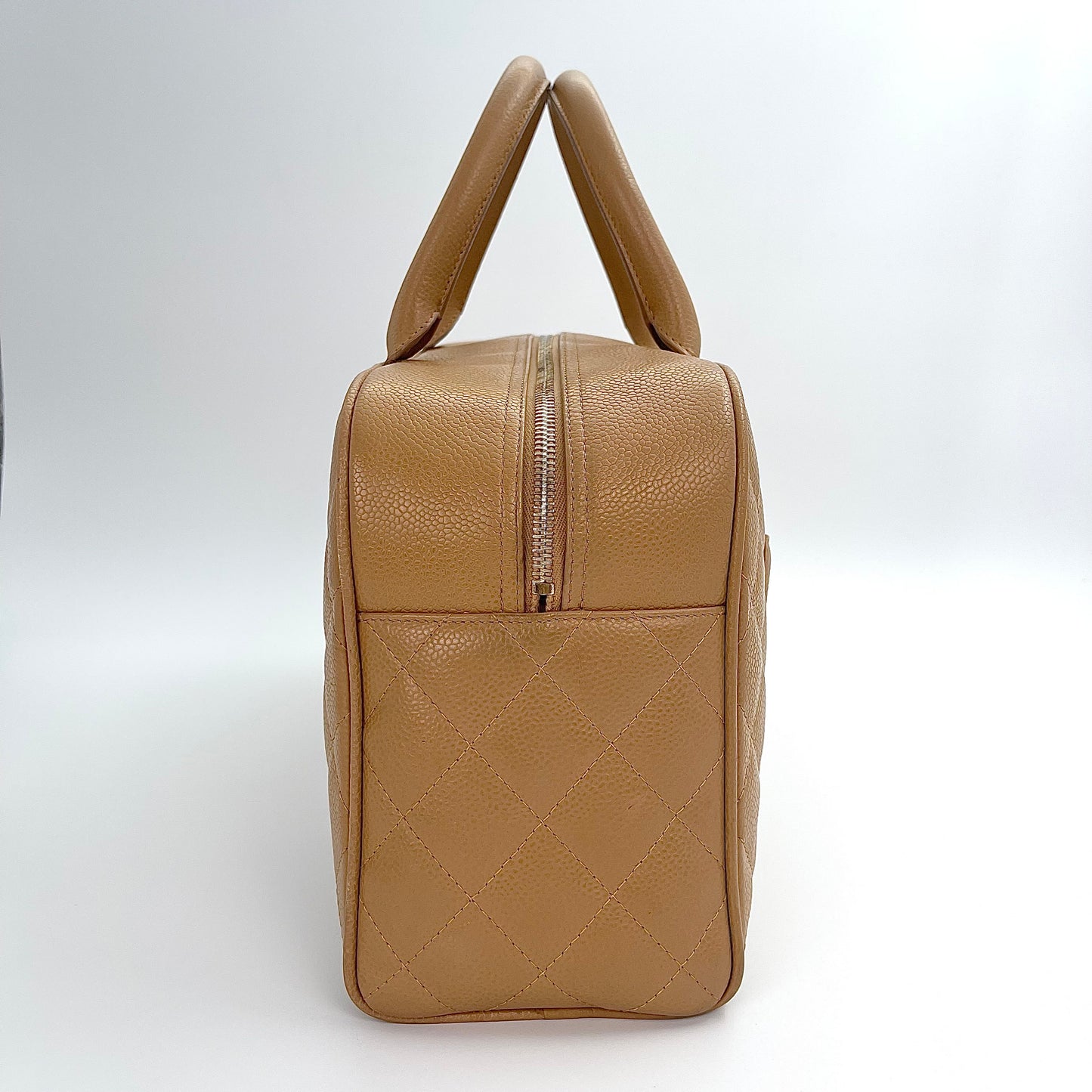 Chanel Beige Boston Handbag Large – Beige [Used]