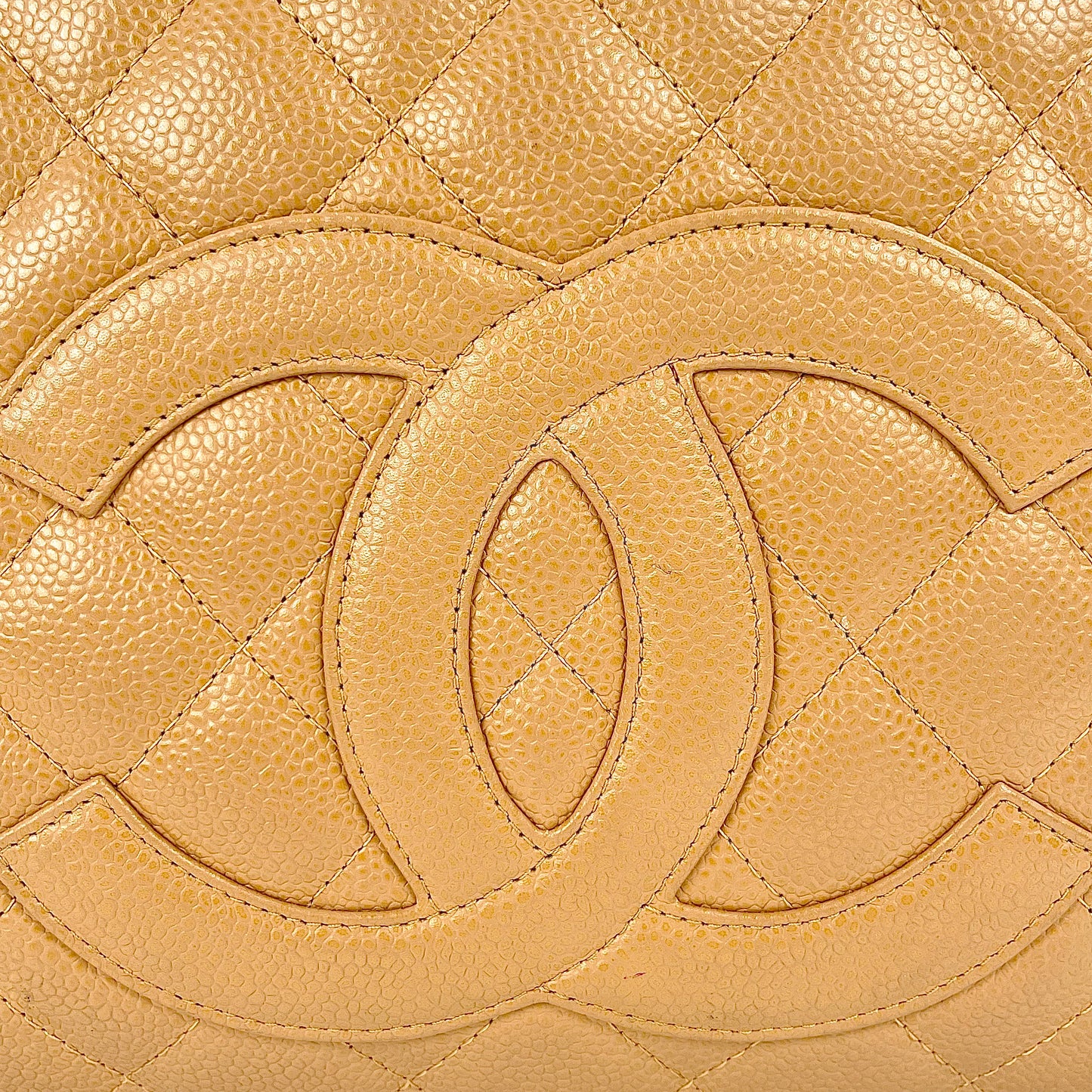 Chanel Beige Boston Handbag Large – Beige [Used]