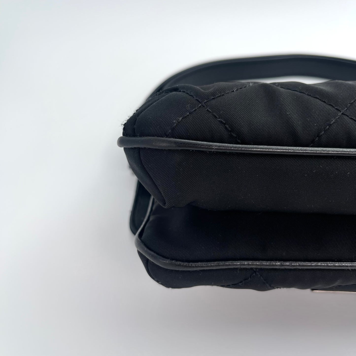 Chanel Black and Silver Canvas Large 2.55 Logo Single Shoulder Underarm Envelope Bag – Black/Silver [Used]