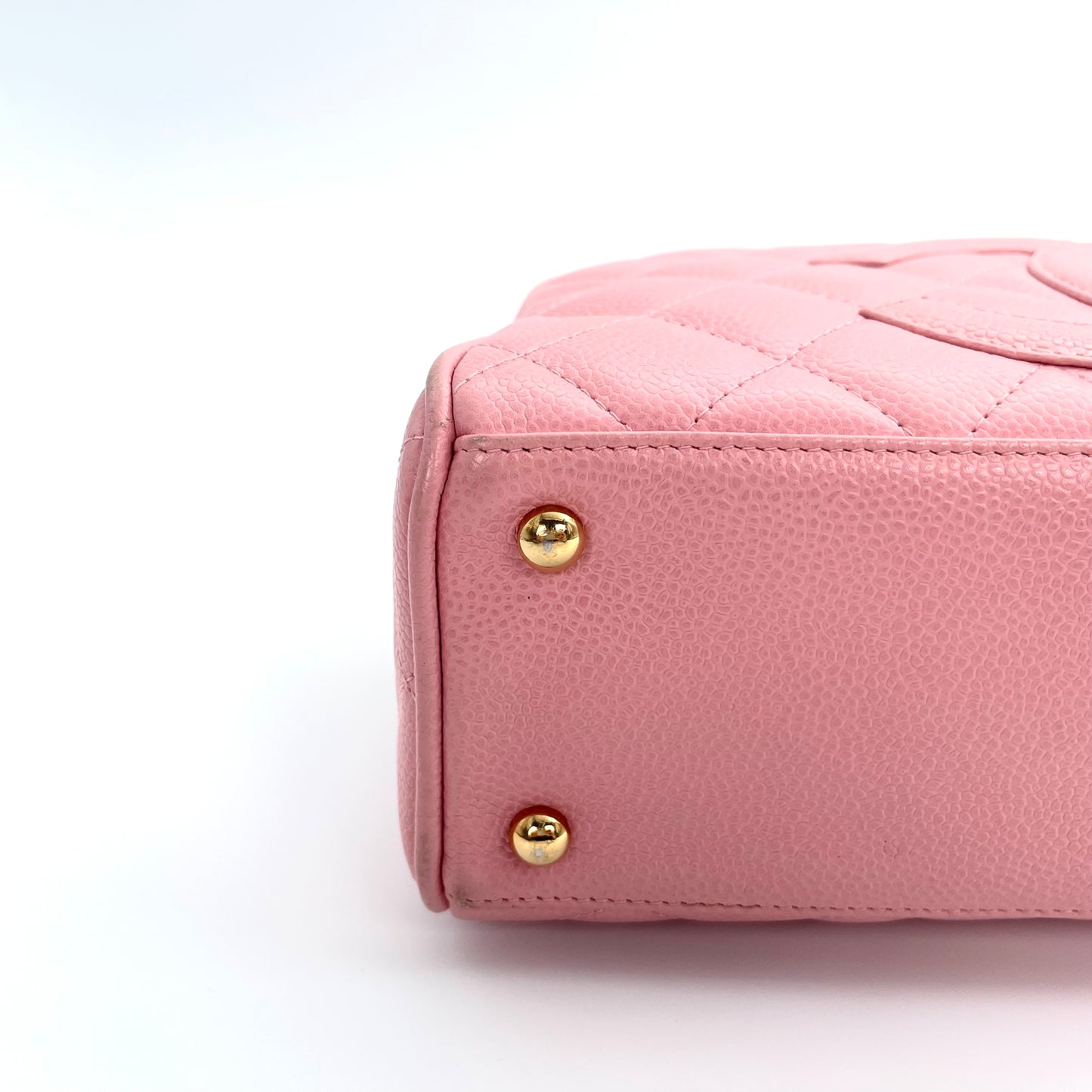 Chanel Small Sakura Pink Caviar Leather Bowling Tote Bag – Sakura Pink [Used]