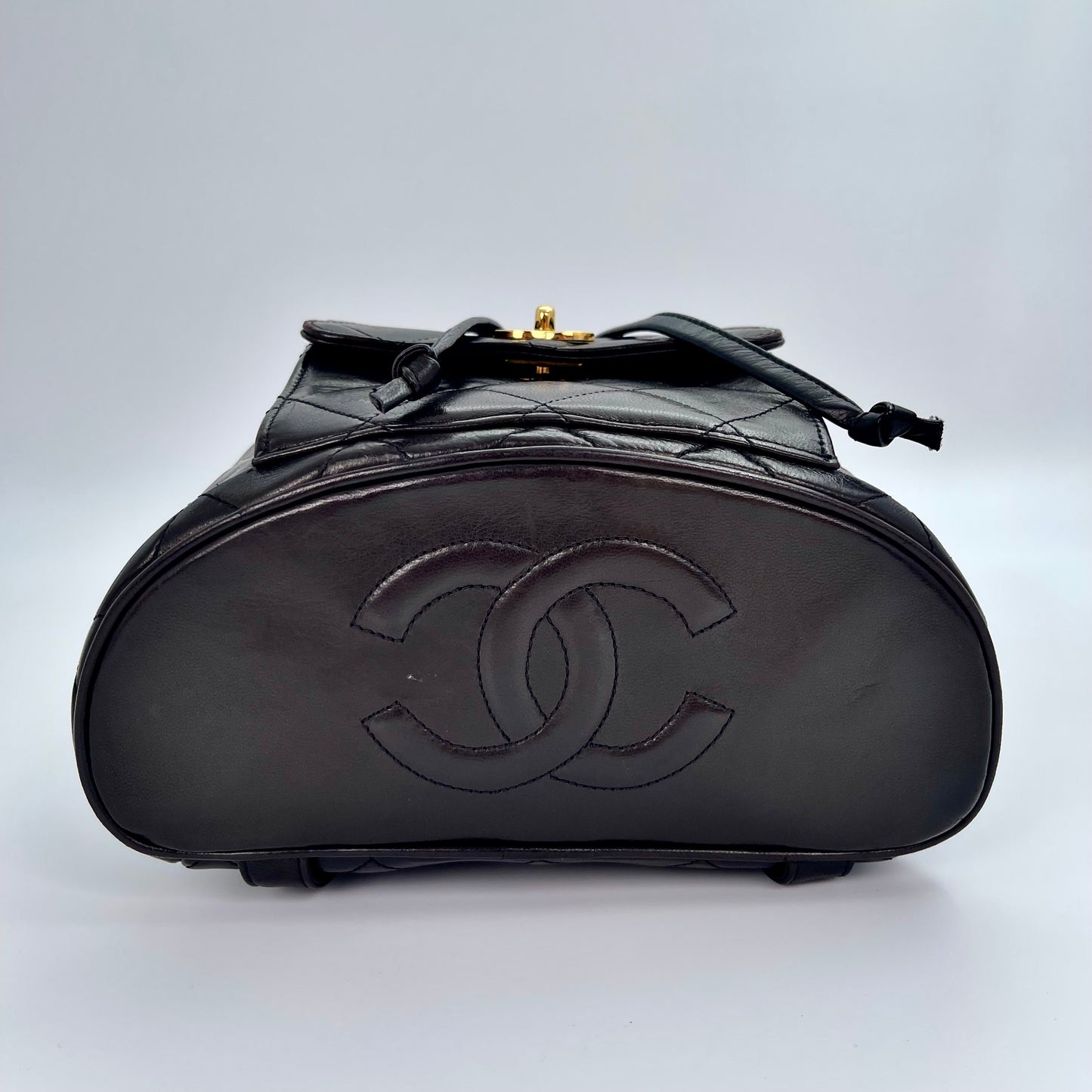 Chanel vintage classic black duma lambskin backpack [Used]