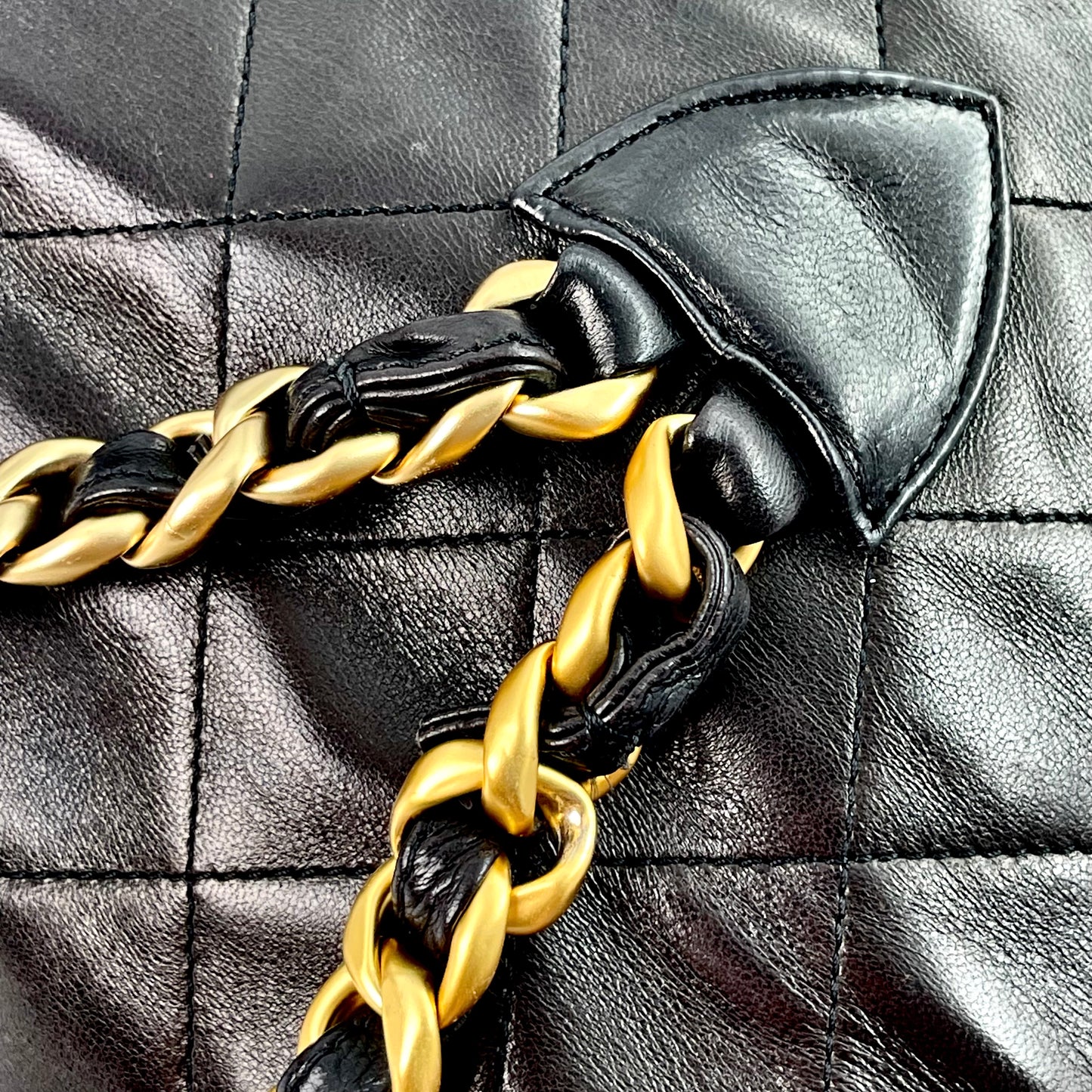 Chanel vintage classic black duma lambskin backpack [Used]