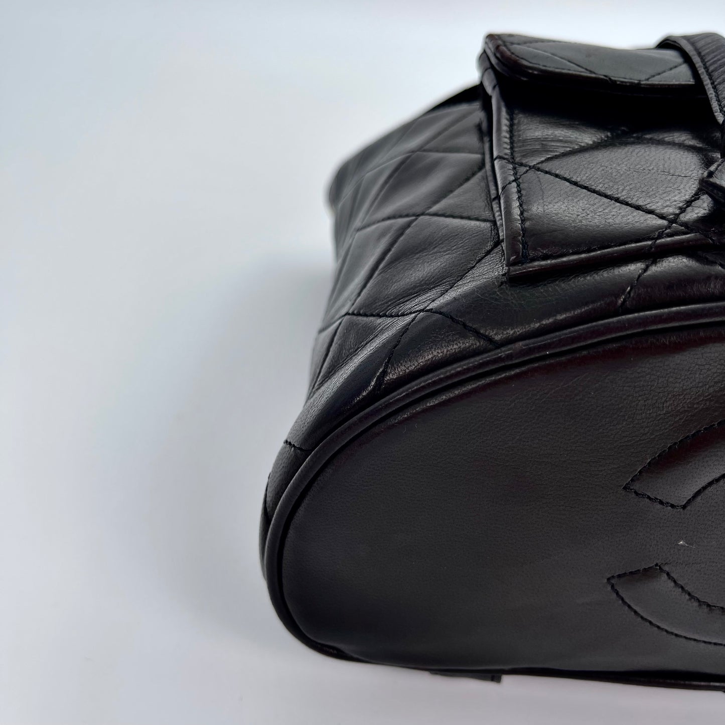 Chanel vintage classic black duma lambskin backpack [Used]
