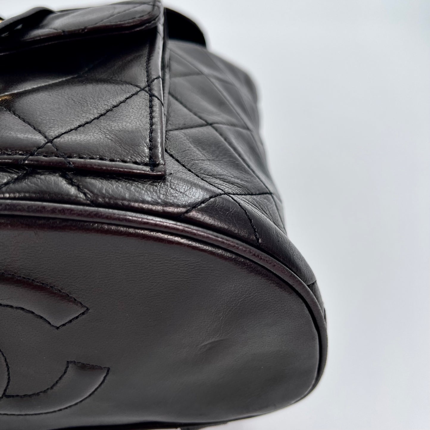 Chanel vintage classic black duma lambskin backpack [Used]