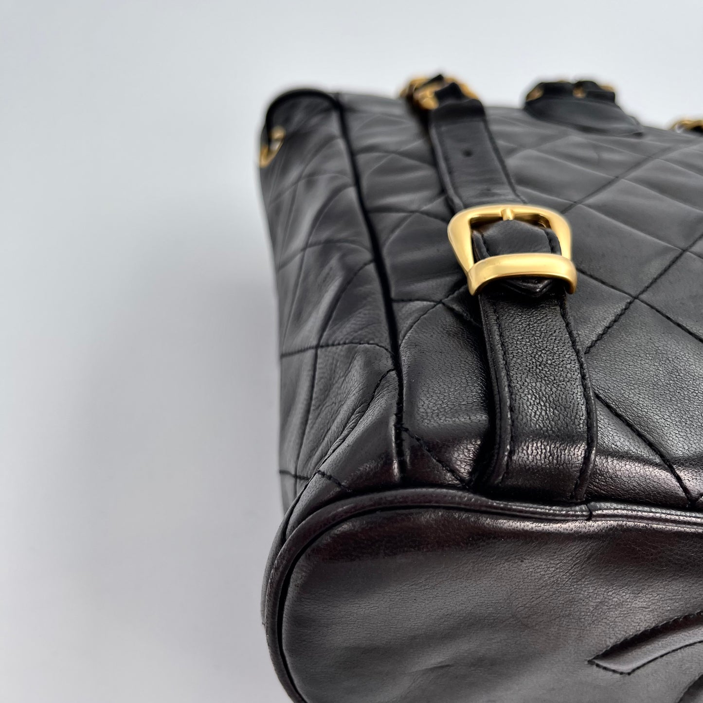 Chanel vintage classic black duma lambskin backpack [Used]