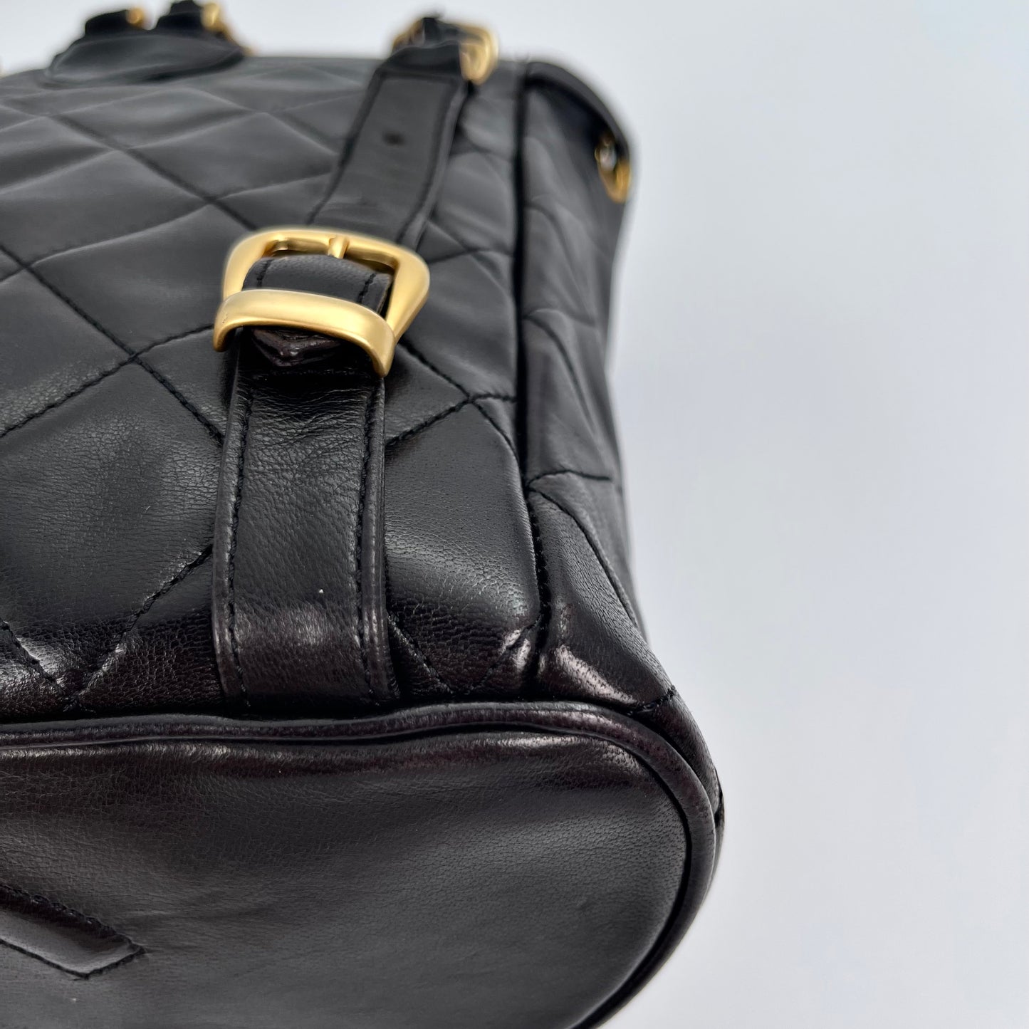 Chanel vintage classic black duma lambskin backpack [Used]