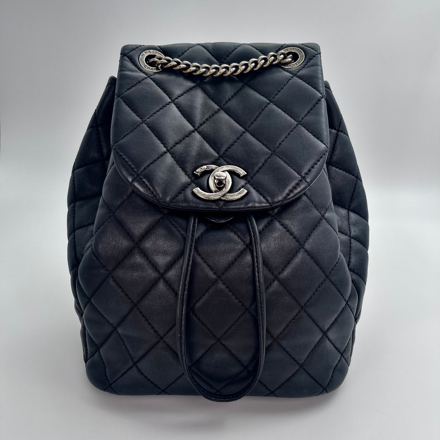 Chanel Daily Supple Quilted Lambskin Backpack – Black [Used]