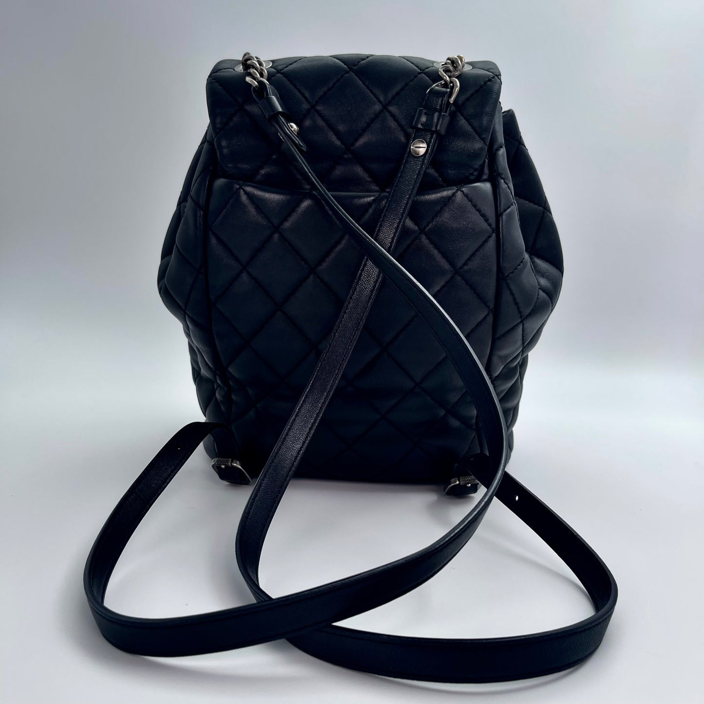 Chanel Daily Supple Quilted Lambskin Backpack – Black [Used]