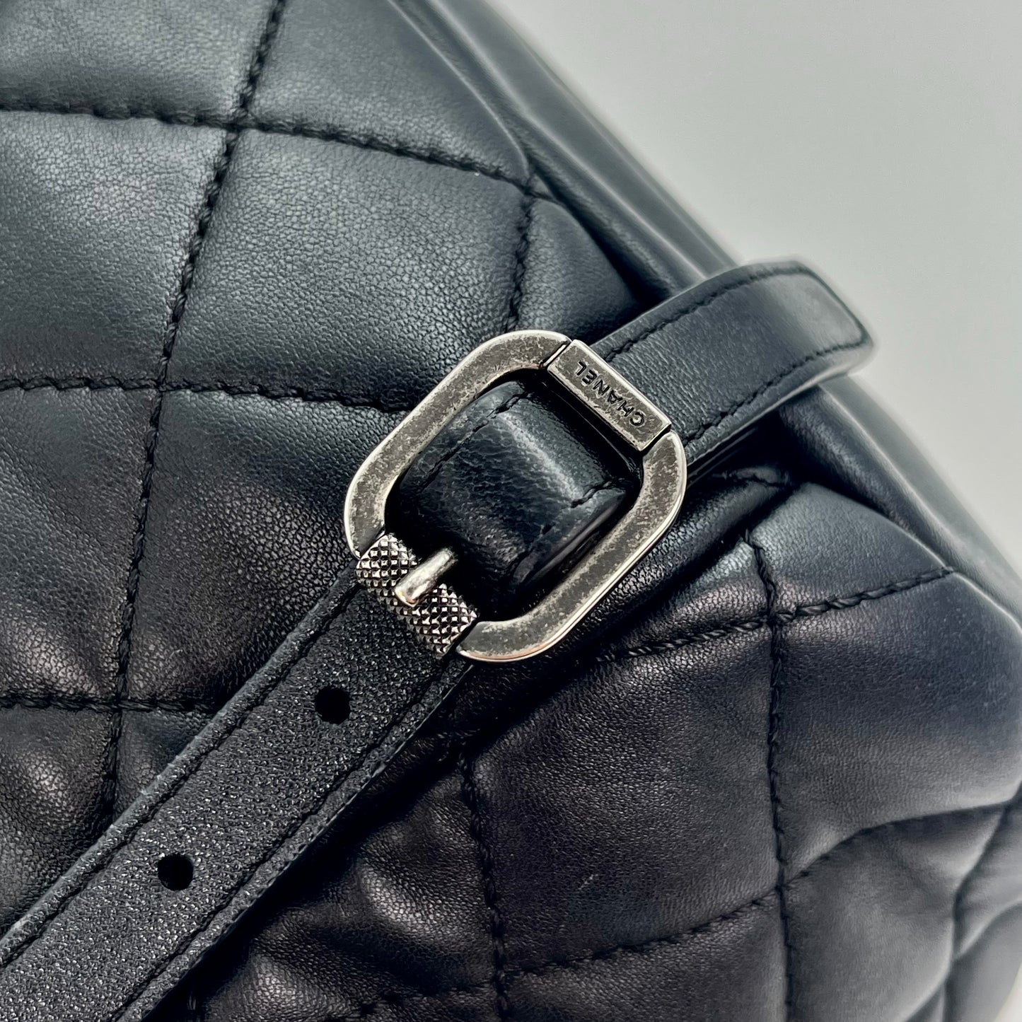 Chanel Daily Supple Quilted Lambskin Backpack – Black [Used]