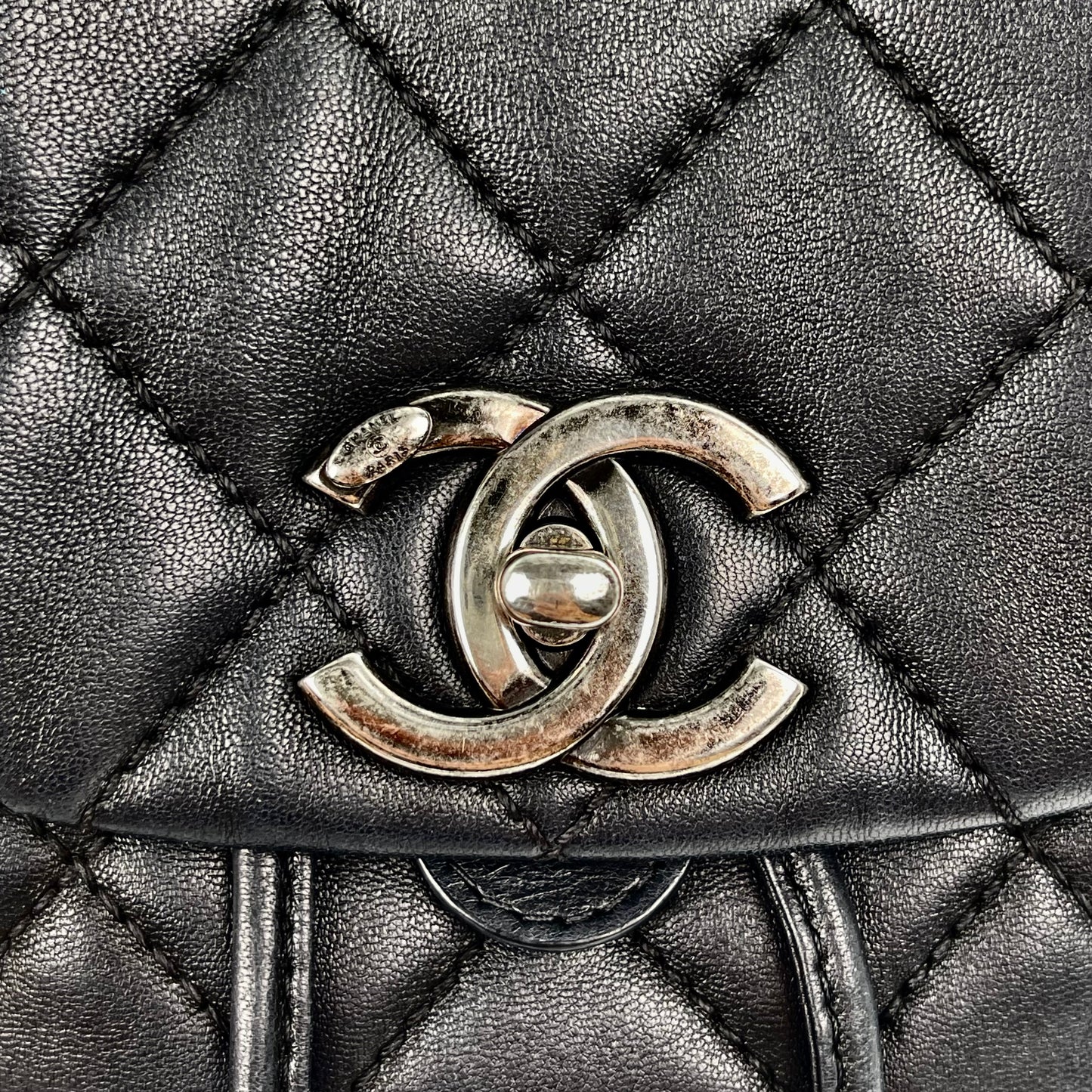 Chanel Daily Supple Quilted Lambskin Backpack – Black [Used]