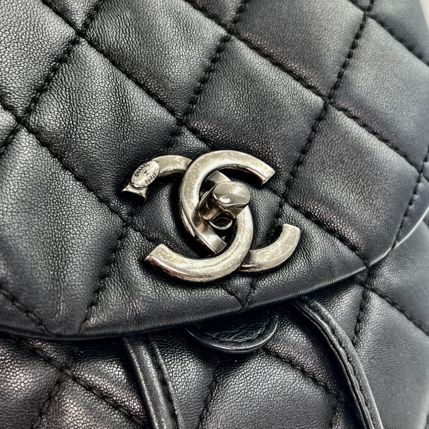 Chanel Daily Supple Quilted Lambskin Backpack – Black [Used]