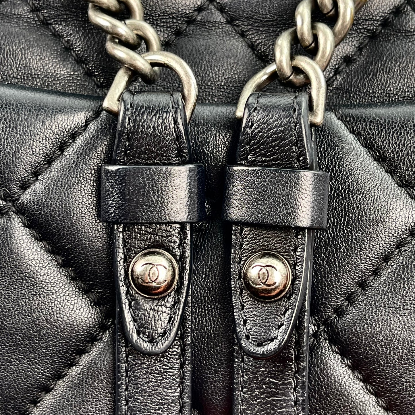 Chanel Daily Supple Quilted Lambskin Backpack – Black [Used]