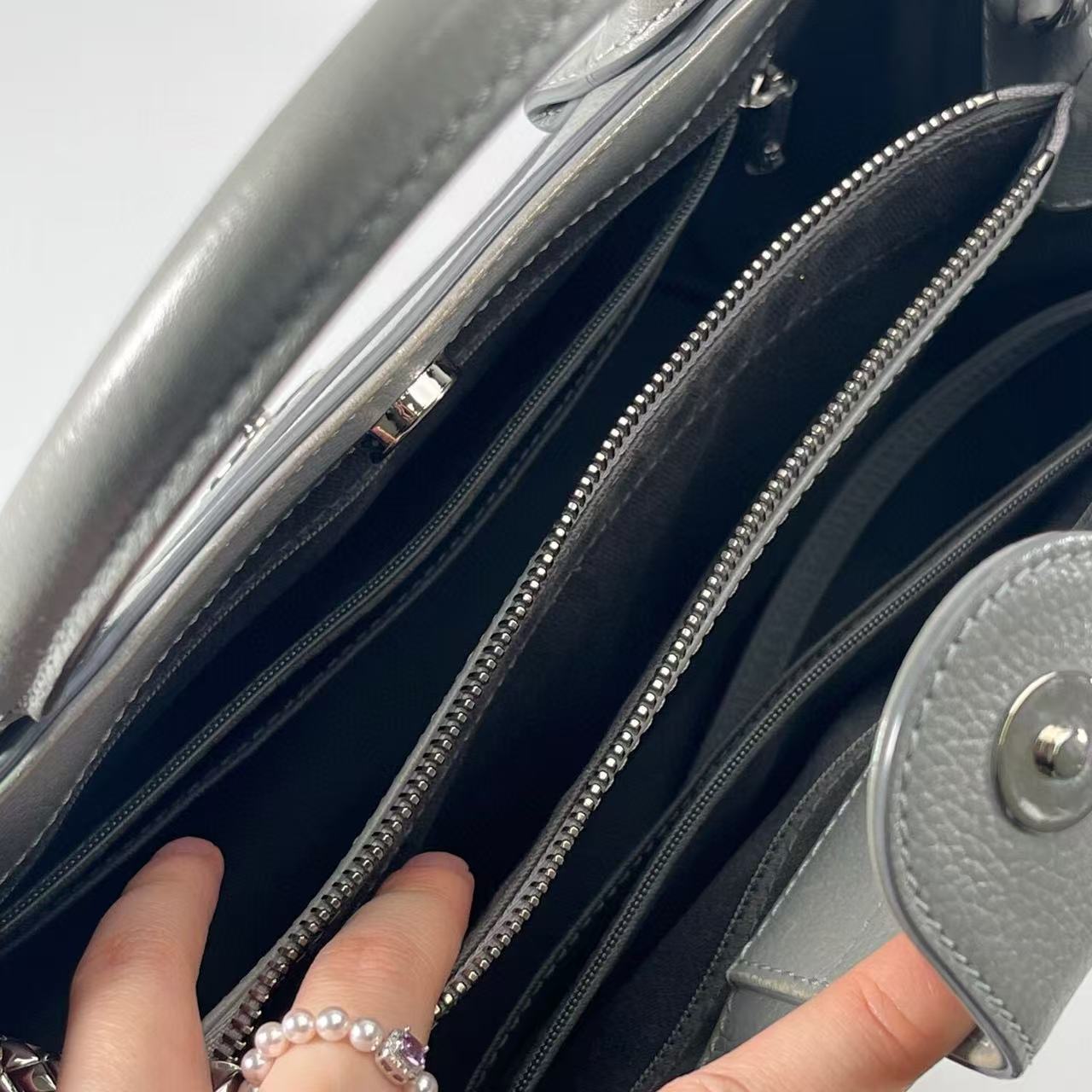 CHANEL Neo Executive Grey Tote Bag 2way [Used]