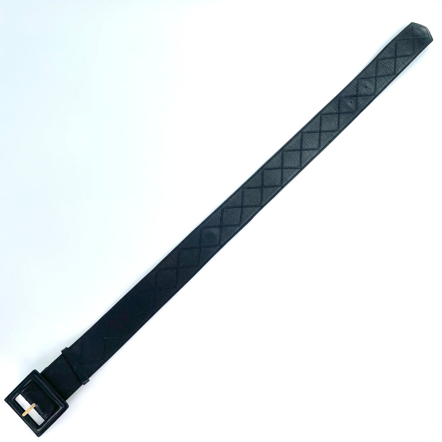 Chanel Black Quilted Lambskin CC 75/30 Belt with Gold-Tone Buckle [Used]