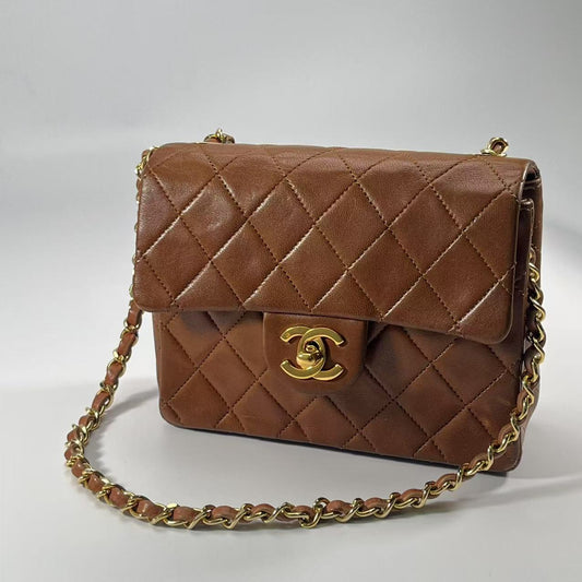 CHANEL mini Classic Flap matelasse Lambskin [used]