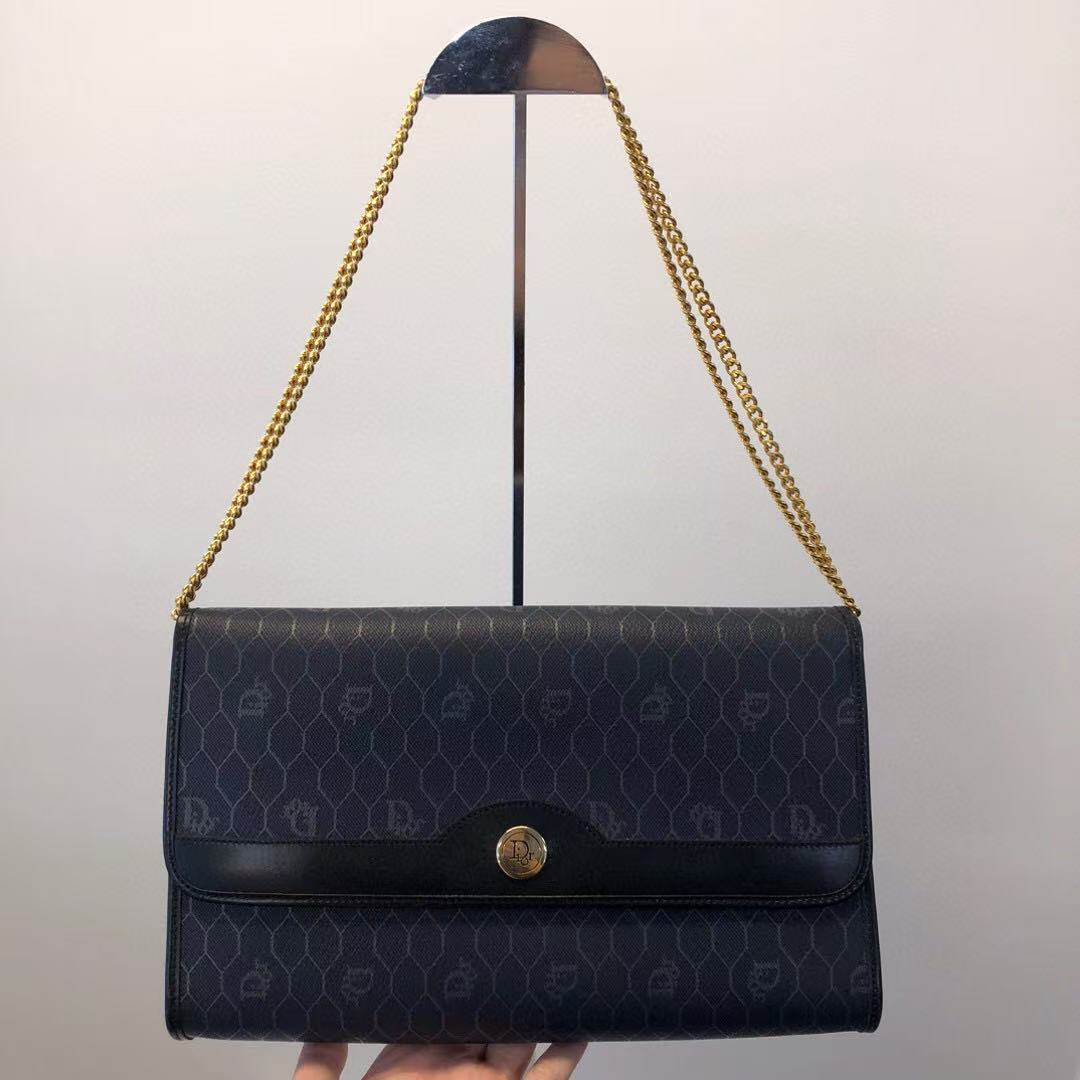 Christian Dior honeycomb chain shoulderbag [Used]