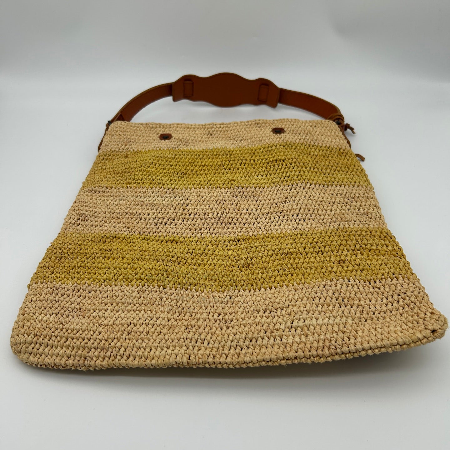 Balenciaga Motocycle Straw Leather Tote Bag [Used]