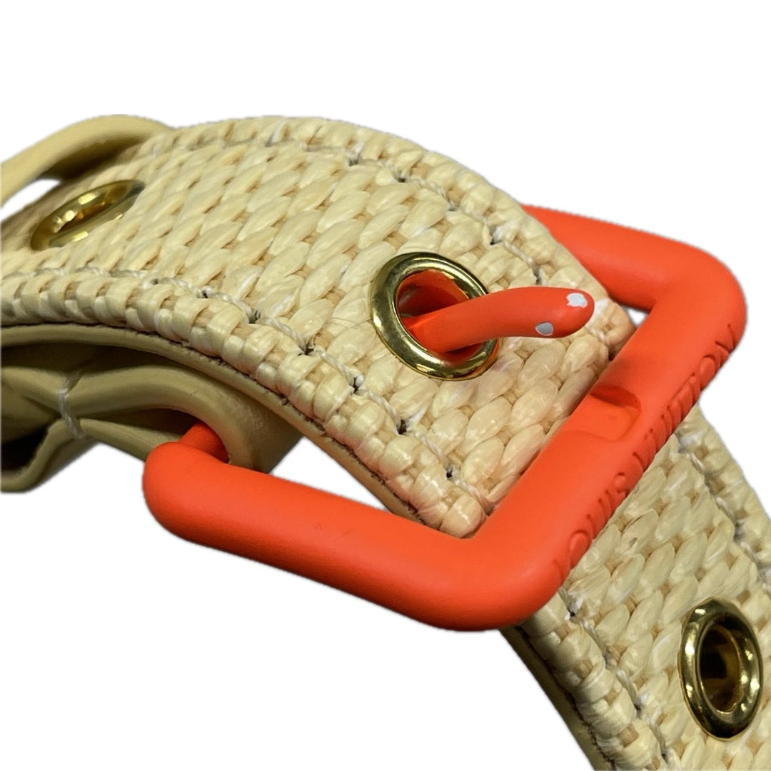 Louis Vuitton Keepall 50 Orange Damier Raffia Travel Bag [Used]