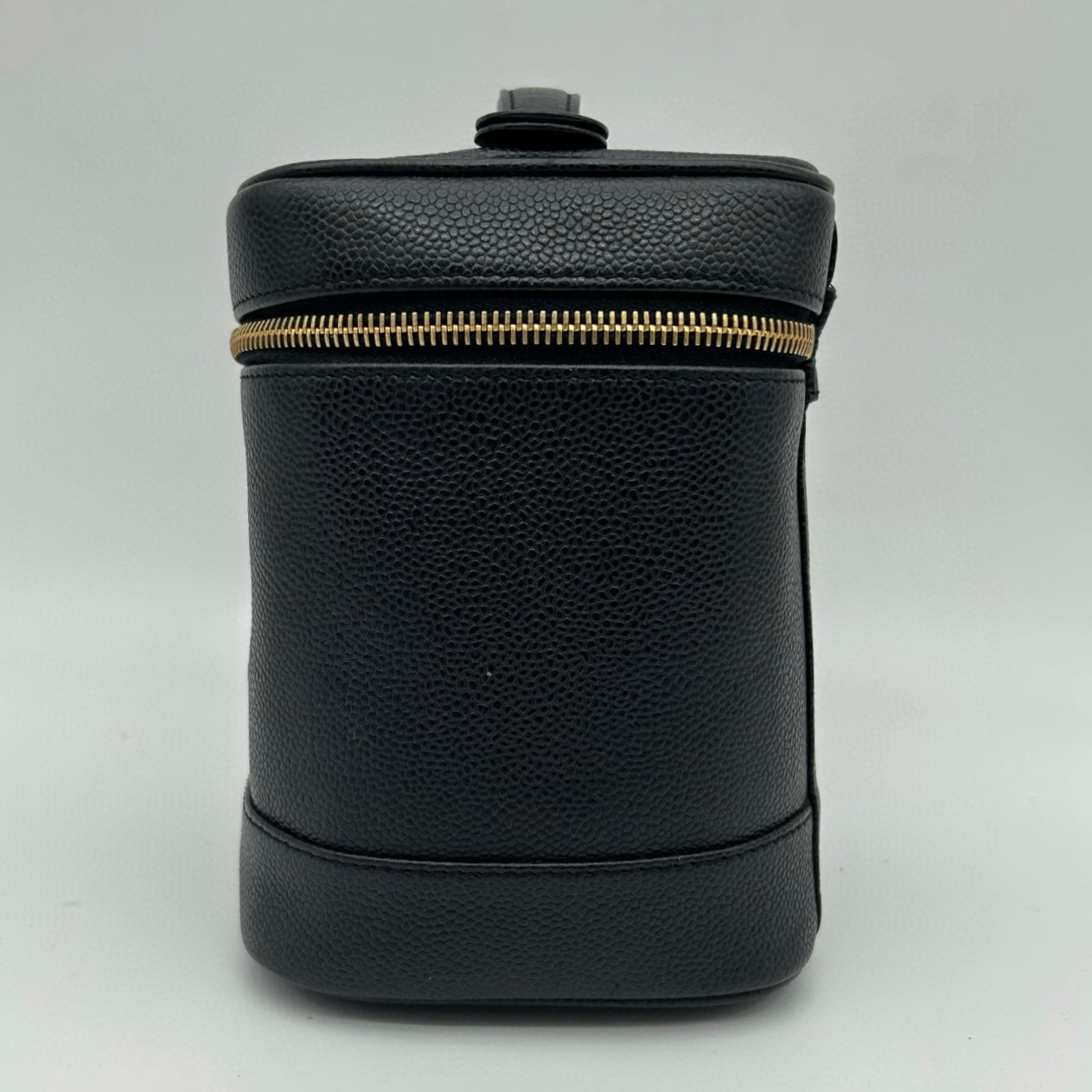 Chanel Handheld Vanity Case Black Caviar / Gold Hardware [Used]