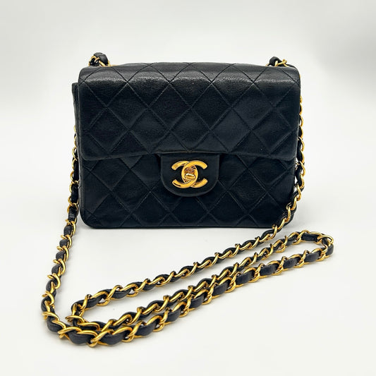 CHANEL Vintage Lambskin Mini Classic Single Flap Bag[Used]