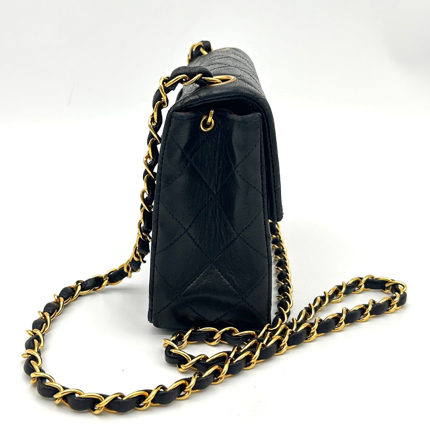 CHANEL Vintage Lambskin Mini Classic Single Flap Bag[Used]