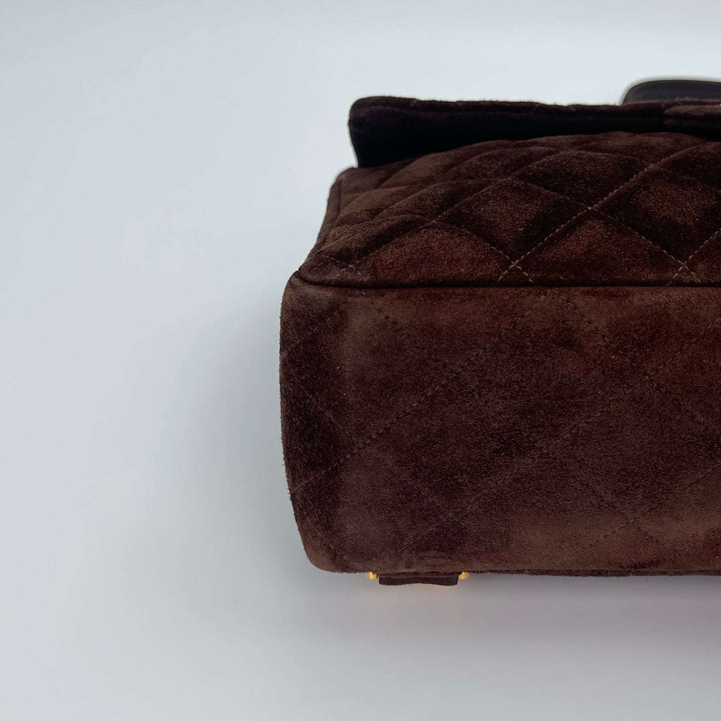 CHANEL Matelasse Brown Suede Backpack[Used]