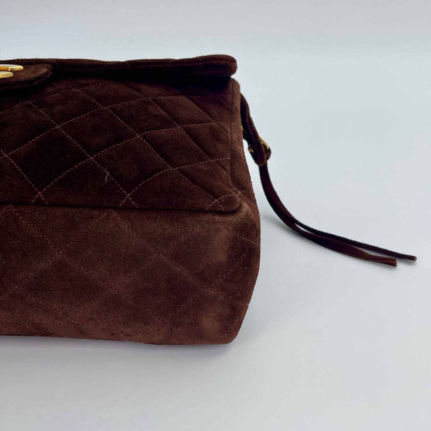 CHANEL Matelasse Brown Suede Backpack[Used]