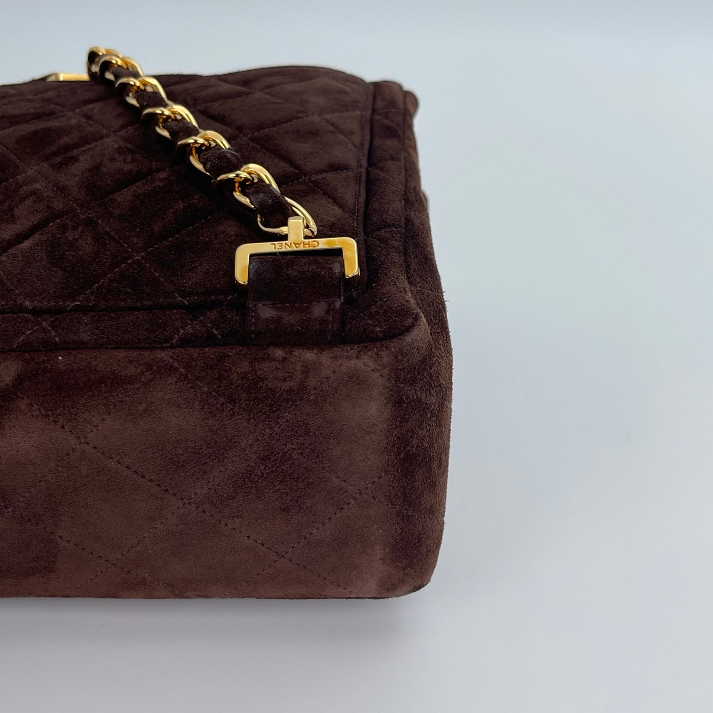 CHANEL Matelasse Brown Suede Backpack[Used]