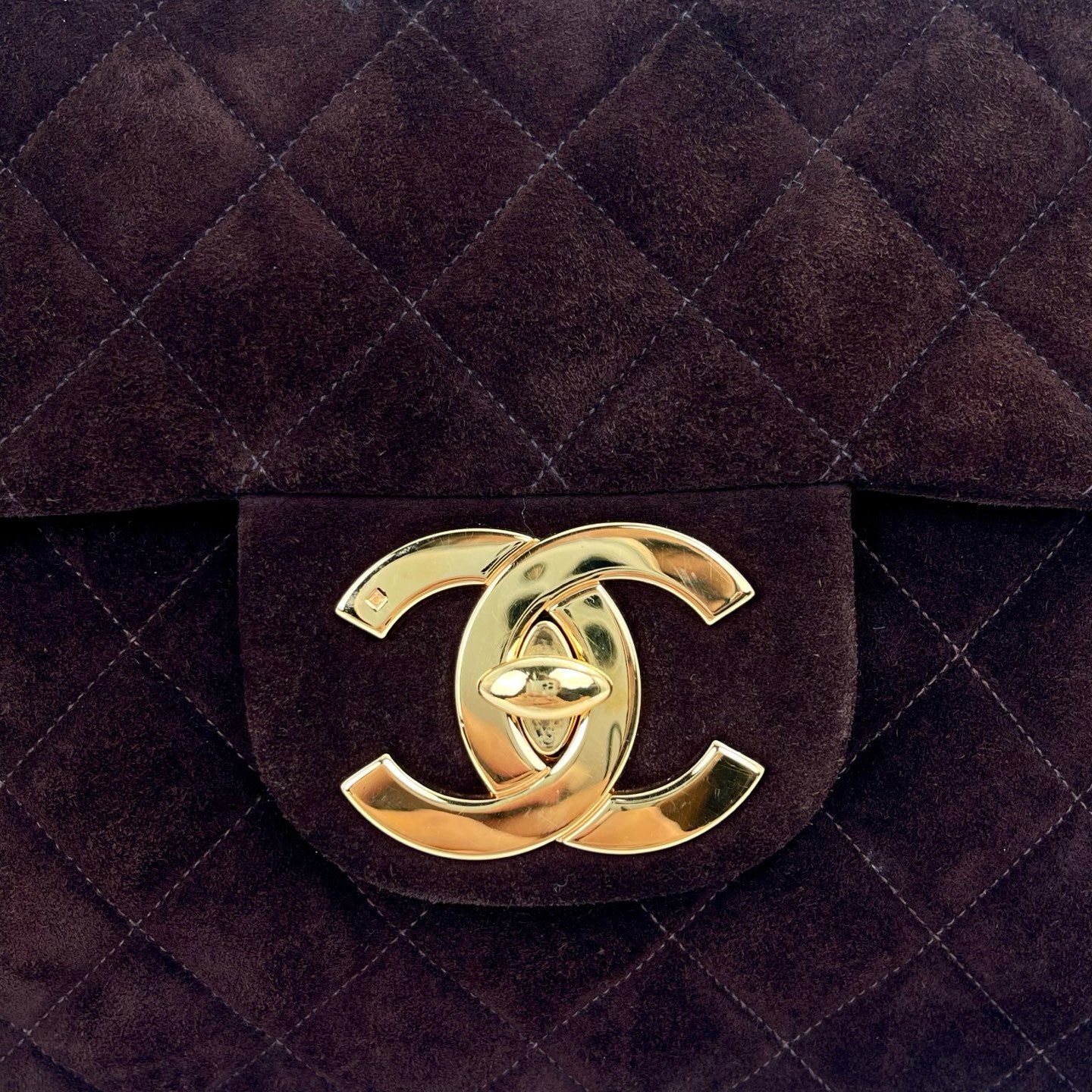 CHANEL Matelasse Brown Suede Backpack[Used]