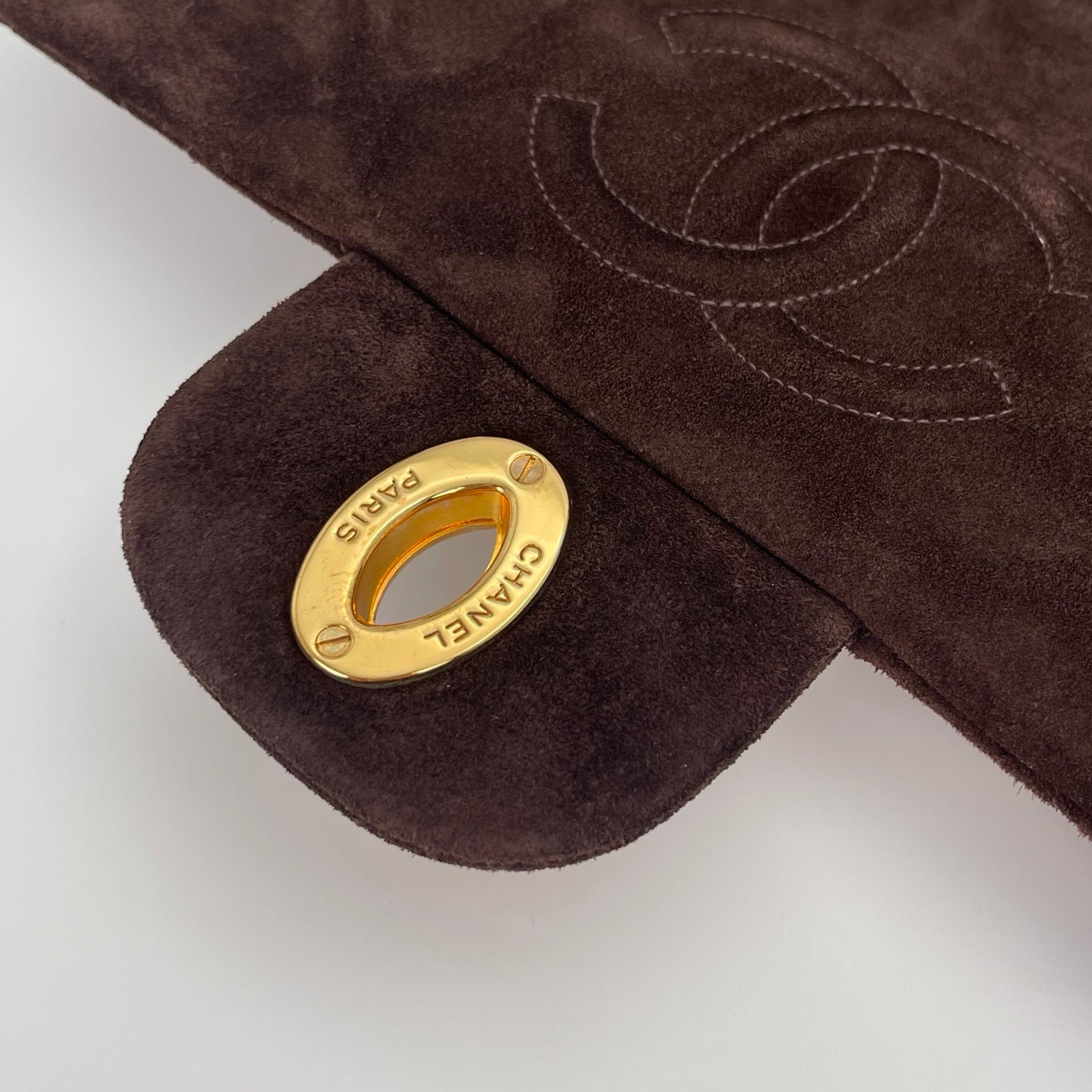 CHANEL Matelasse Brown Suede Backpack[Used]