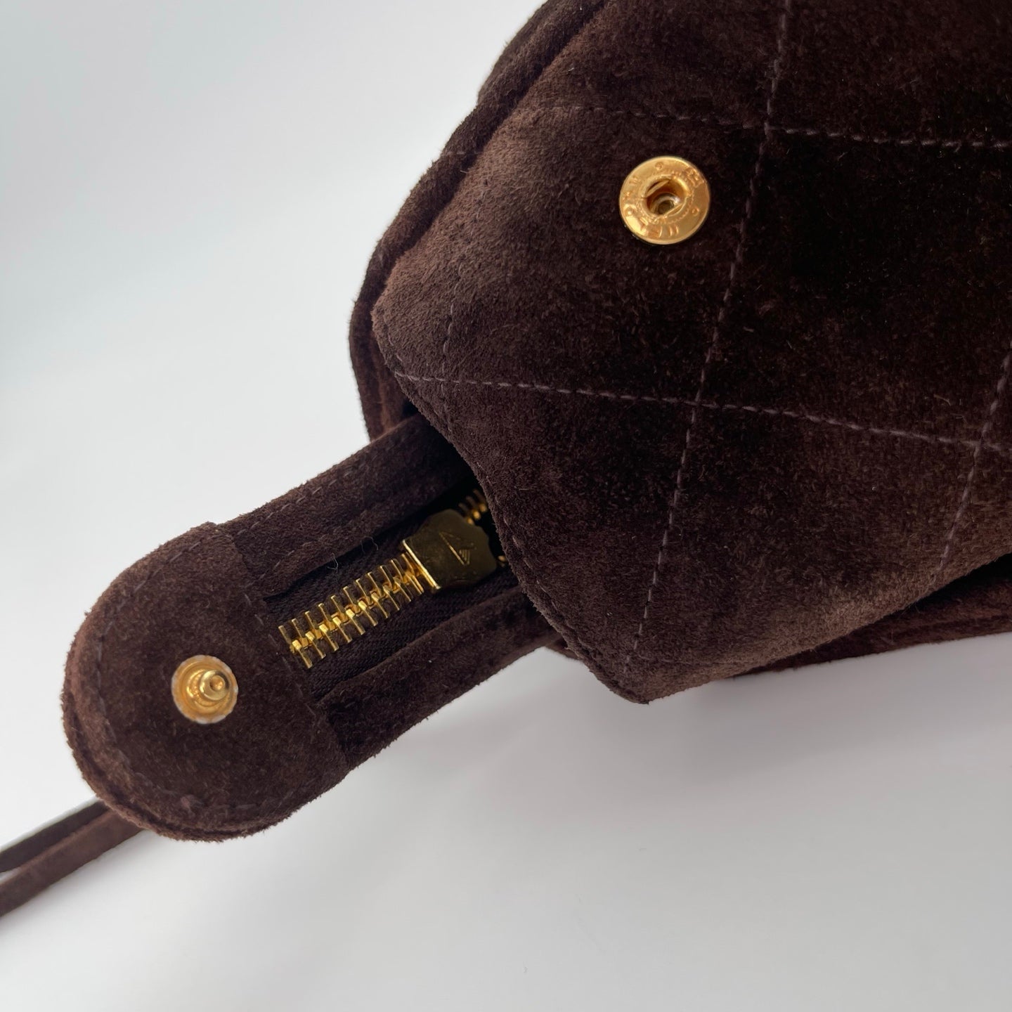 CHANEL Matelasse Brown Suede Backpack[Used]