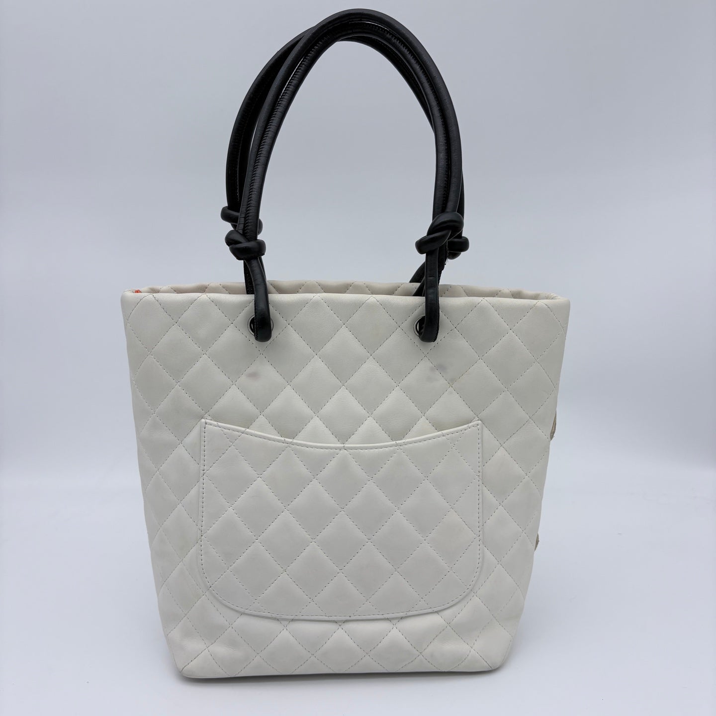 Chanel Ligne Cambon Python Small Tote Bag  [Used]