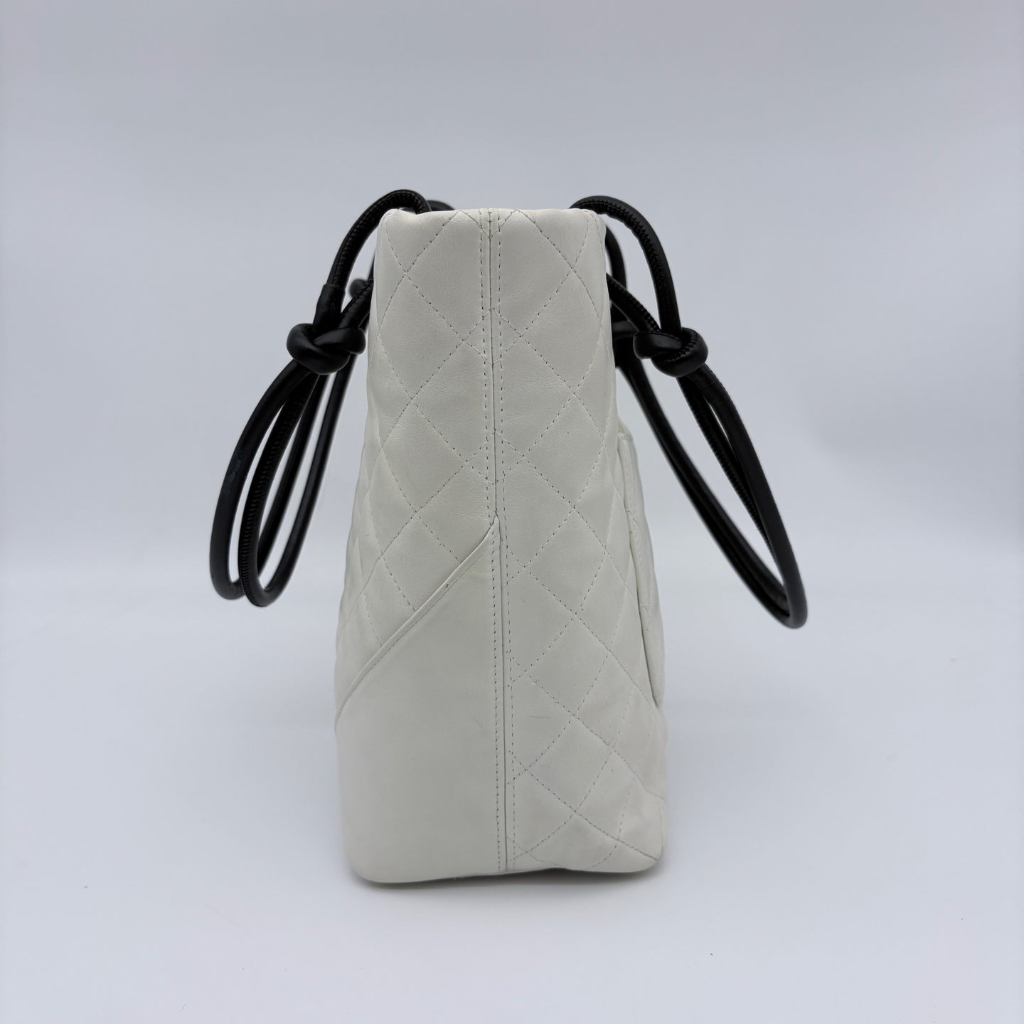 Chanel Ligne Cambon Python Small Tote Bag  [Used]