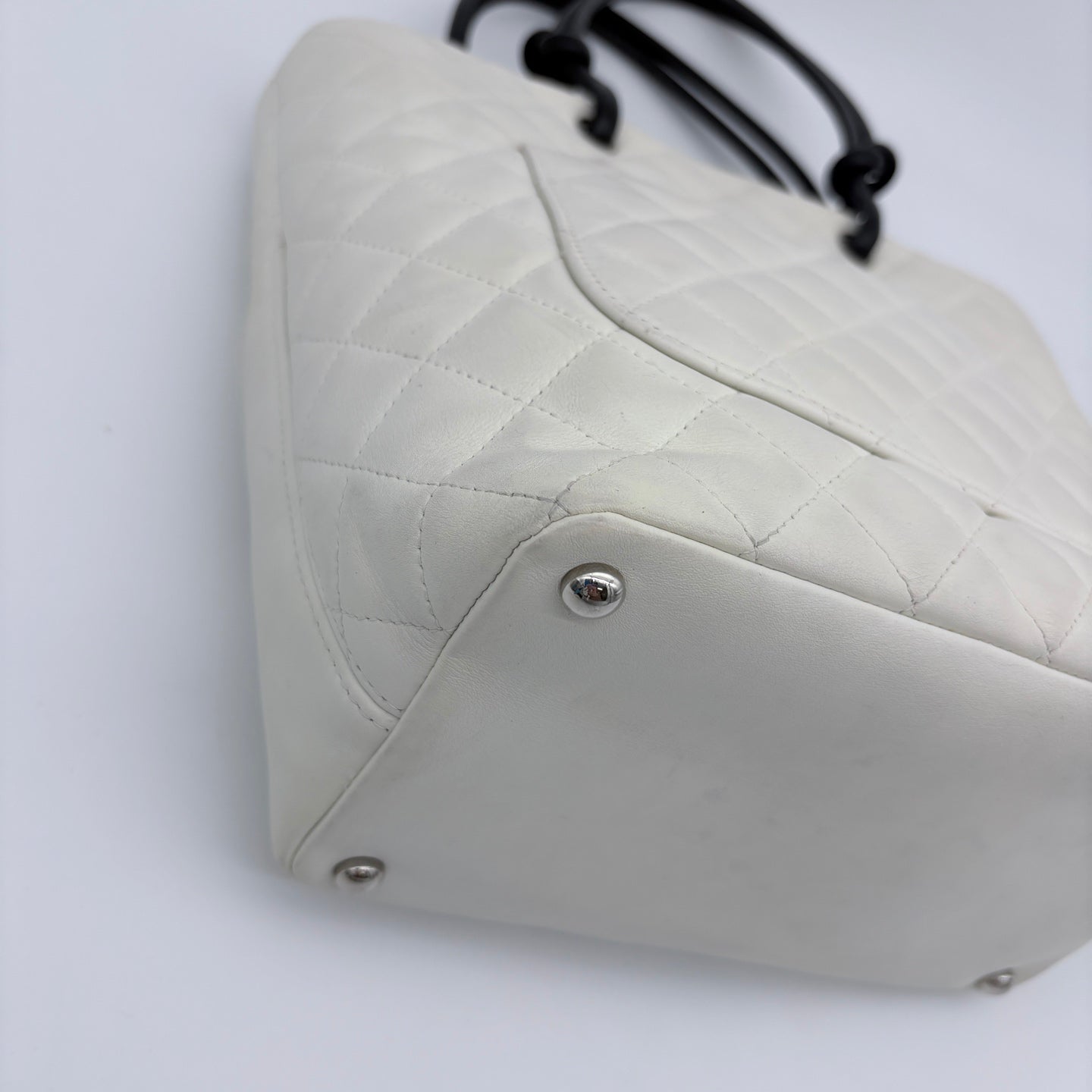 Chanel Ligne Cambon Python Small Tote Bag  [Used]