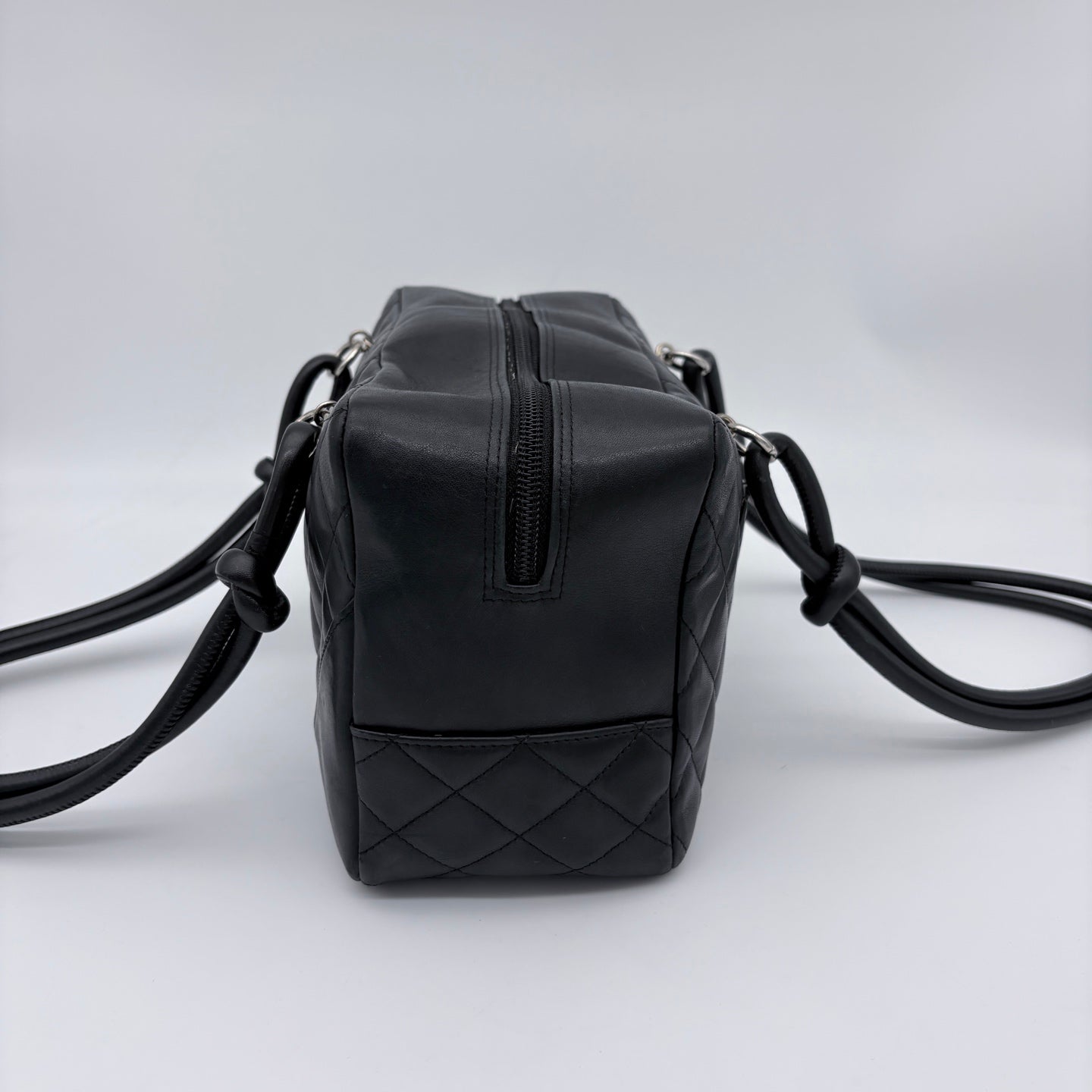 Chanel Cambon So Black Caviar Bowling Bag -Small[Used]