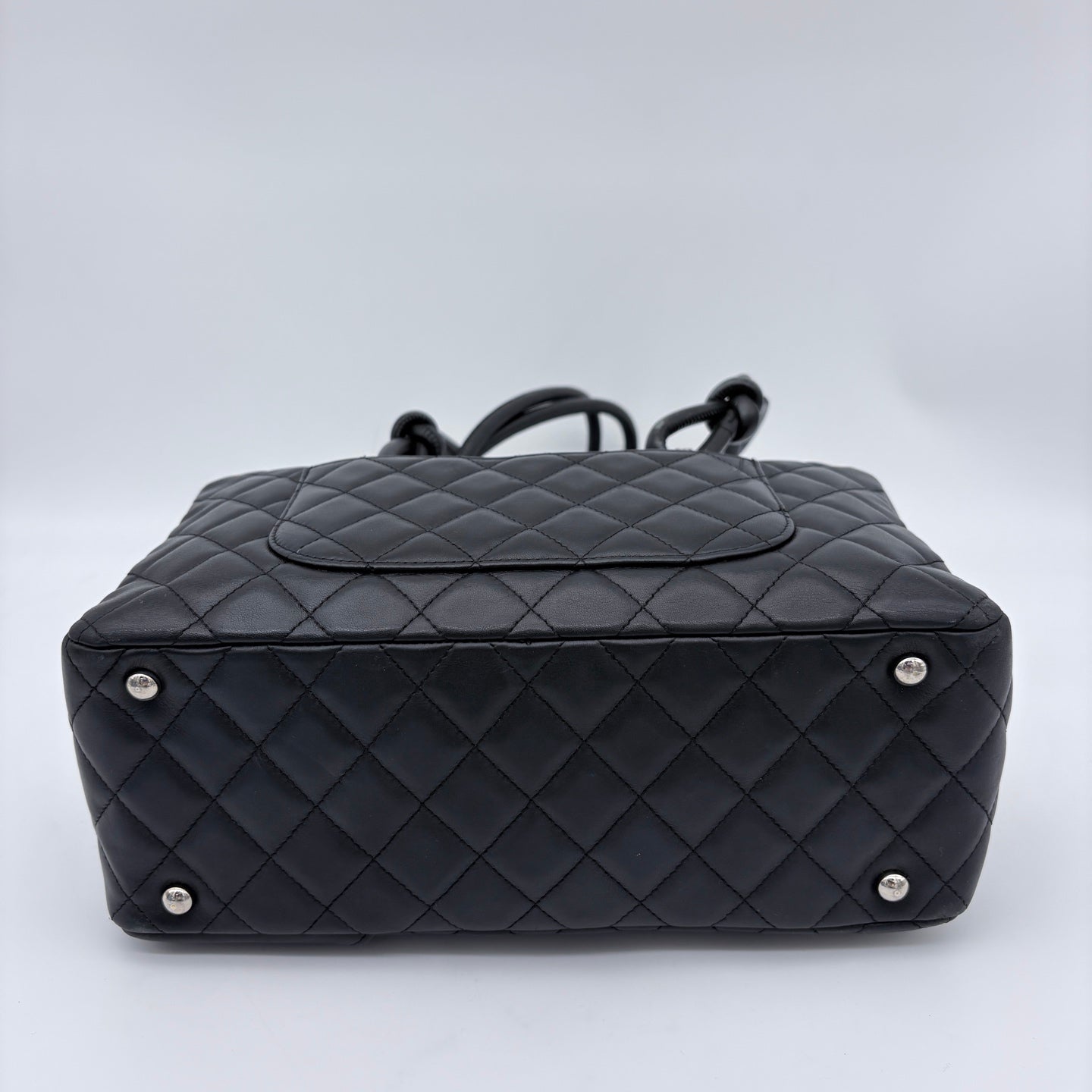 Chanel Cambon So Black Caviar Bowling Bag -Small[Used]