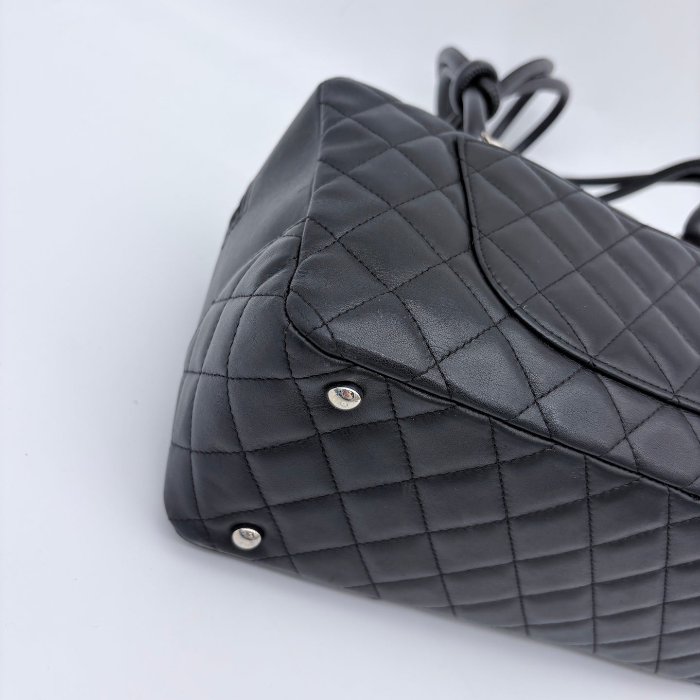 Chanel Cambon So Black Caviar Bowling Bag -Small[Used]