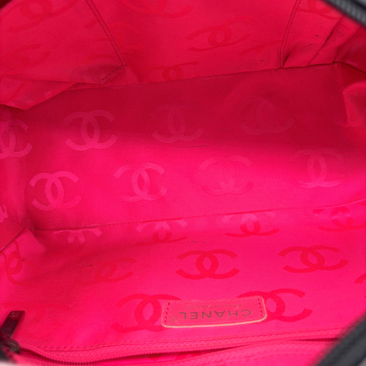 Chanel Cambon So Black Caviar Bowling Bag -Small[Used]