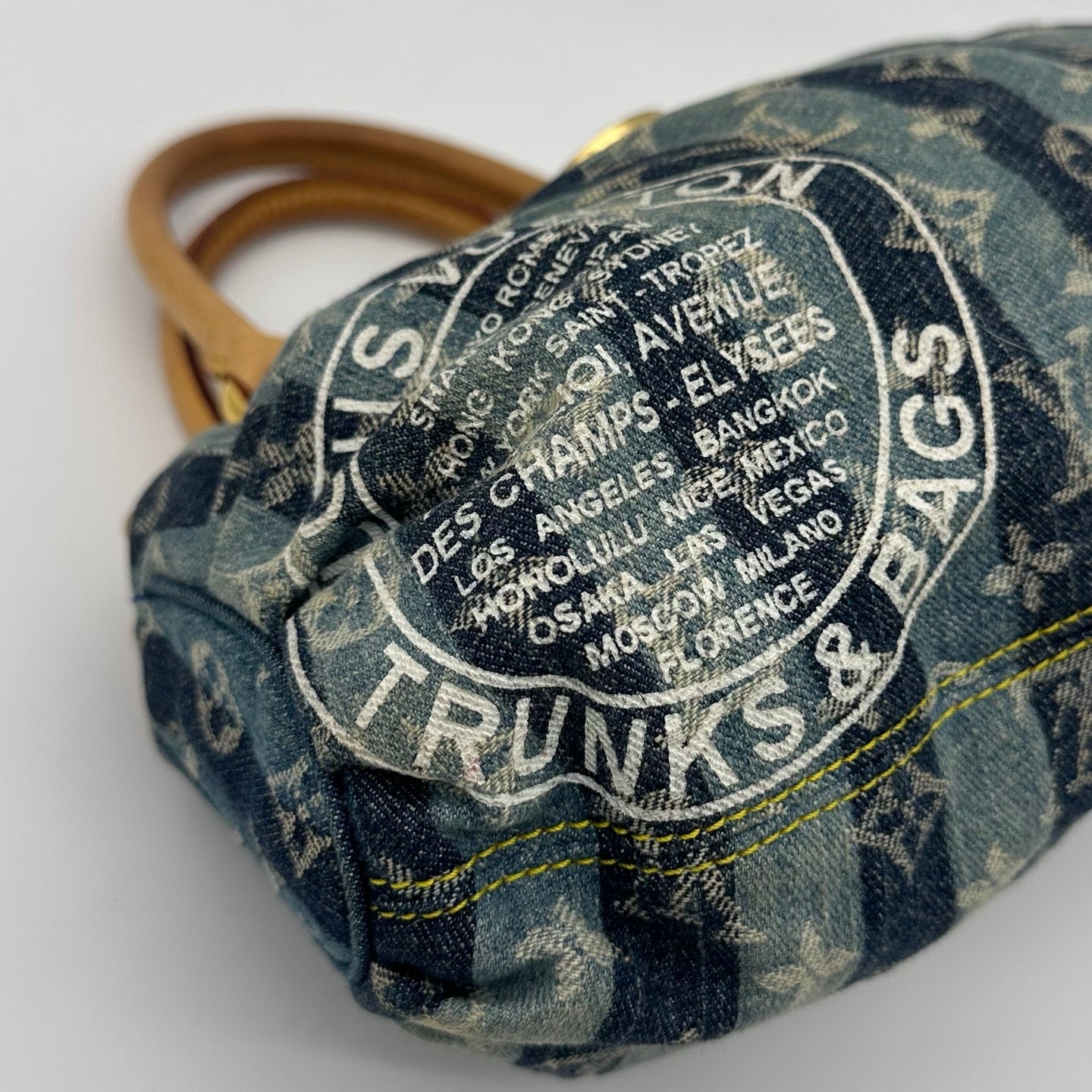 Louis Vuitton Monogram Denim Small Tote Bag [Used]