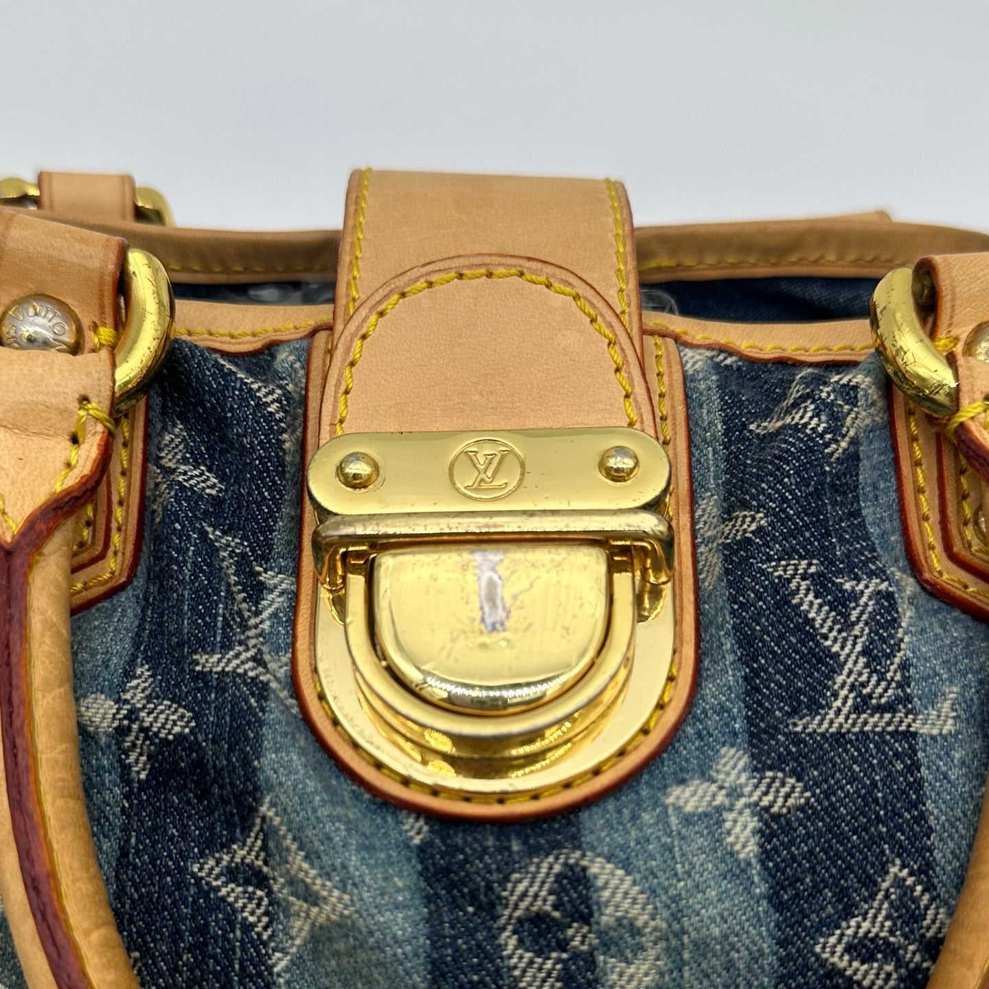 Louis Vuitton Monogram Denim Small Tote Bag [Used]