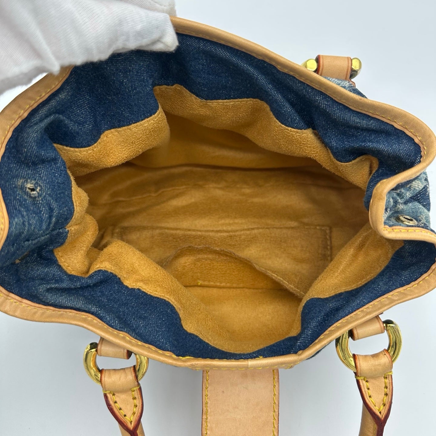 Louis Vuitton Monogram Denim Small Tote Bag [Used]