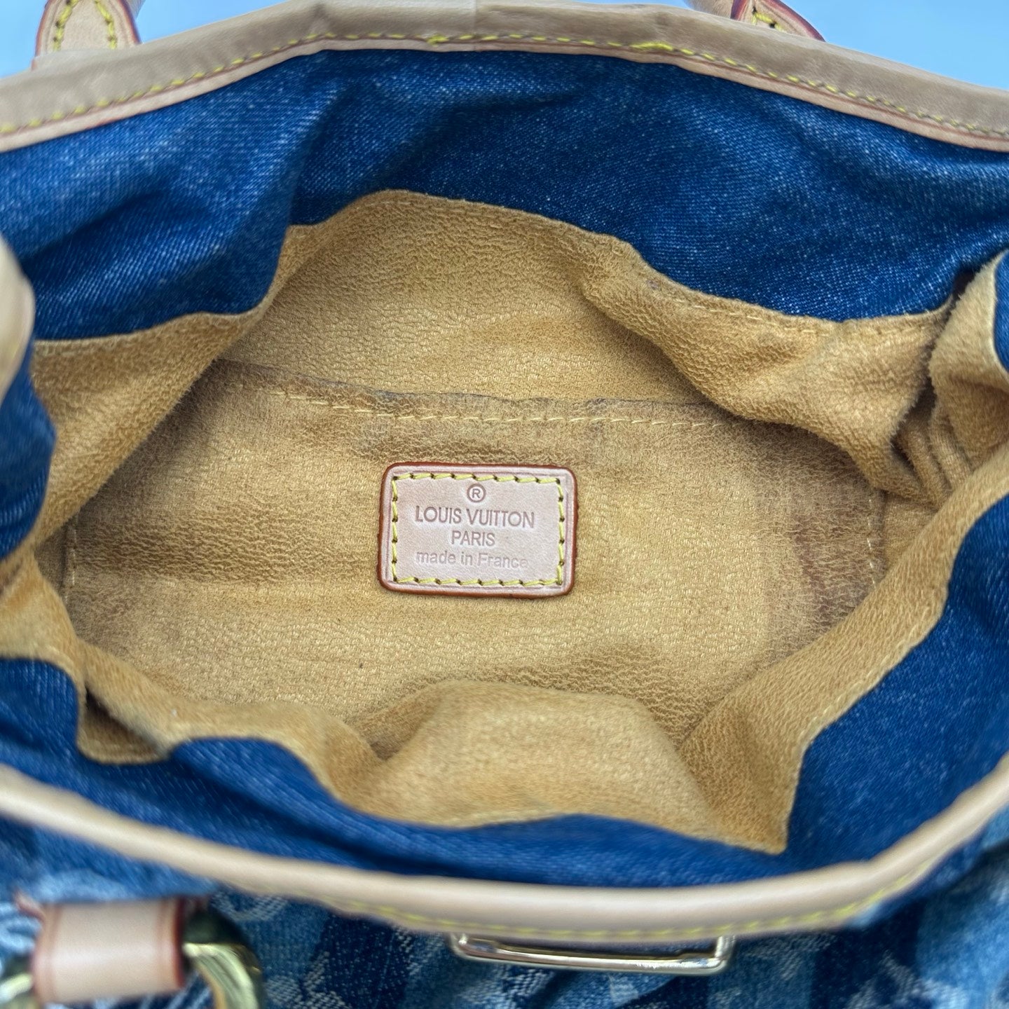 Louis Vuitton Monogram Denim Small Tote Bag [Used]