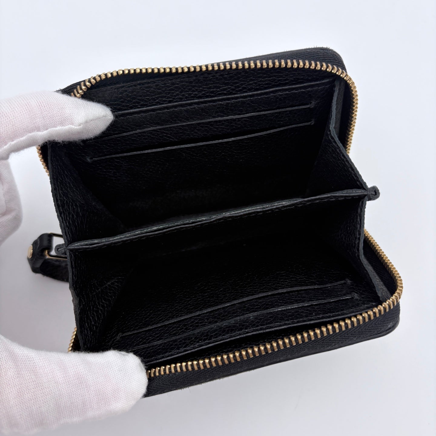 Louis Vuitton Monogram Empreinte Leather "ML Compact Wallet"  [Used]