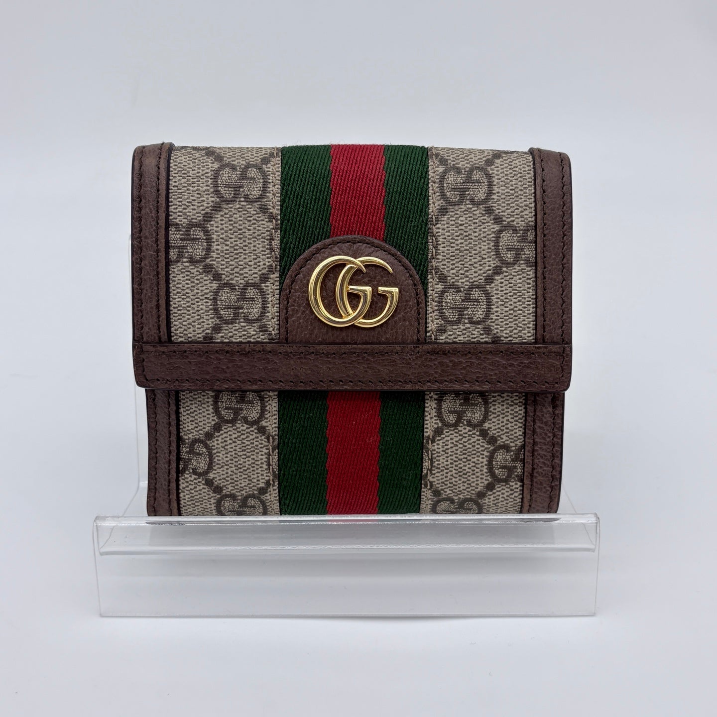 Gucci Ophidia GG Supreme Flap Wallet [Used]