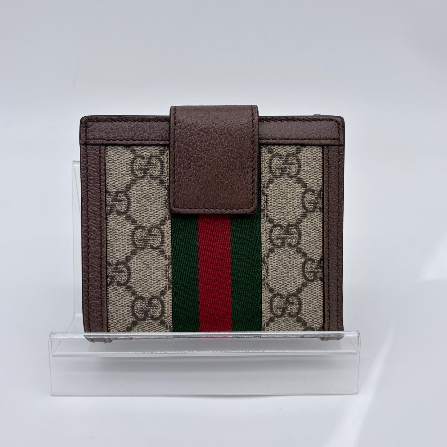 Gucci Ophidia GG Supreme Flap Wallet [Used]